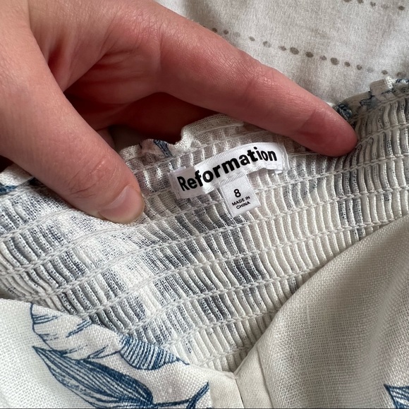 COPY - Reformation Rome Linen Top - Picture 7 of 8